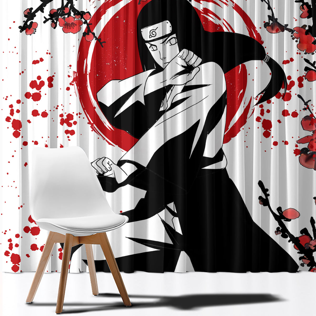 Neji Hyuga Window Curtain