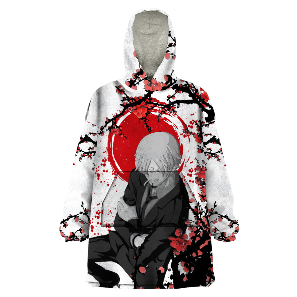 Vinsmoke Sanji One Piece Japan Style Anime Wearable Blanket Hoodie