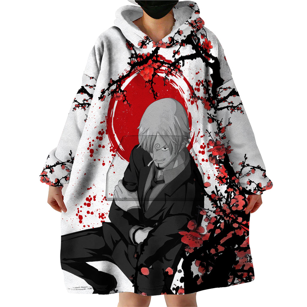 Vinsmoke Sanji One Piece Japan Style Anime Wearable Blanket Hoodie