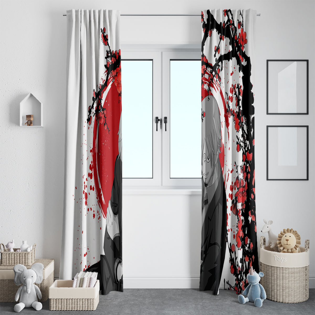 Vinsmoke Sanji One Piece Japan Style Anime Window Curtain
