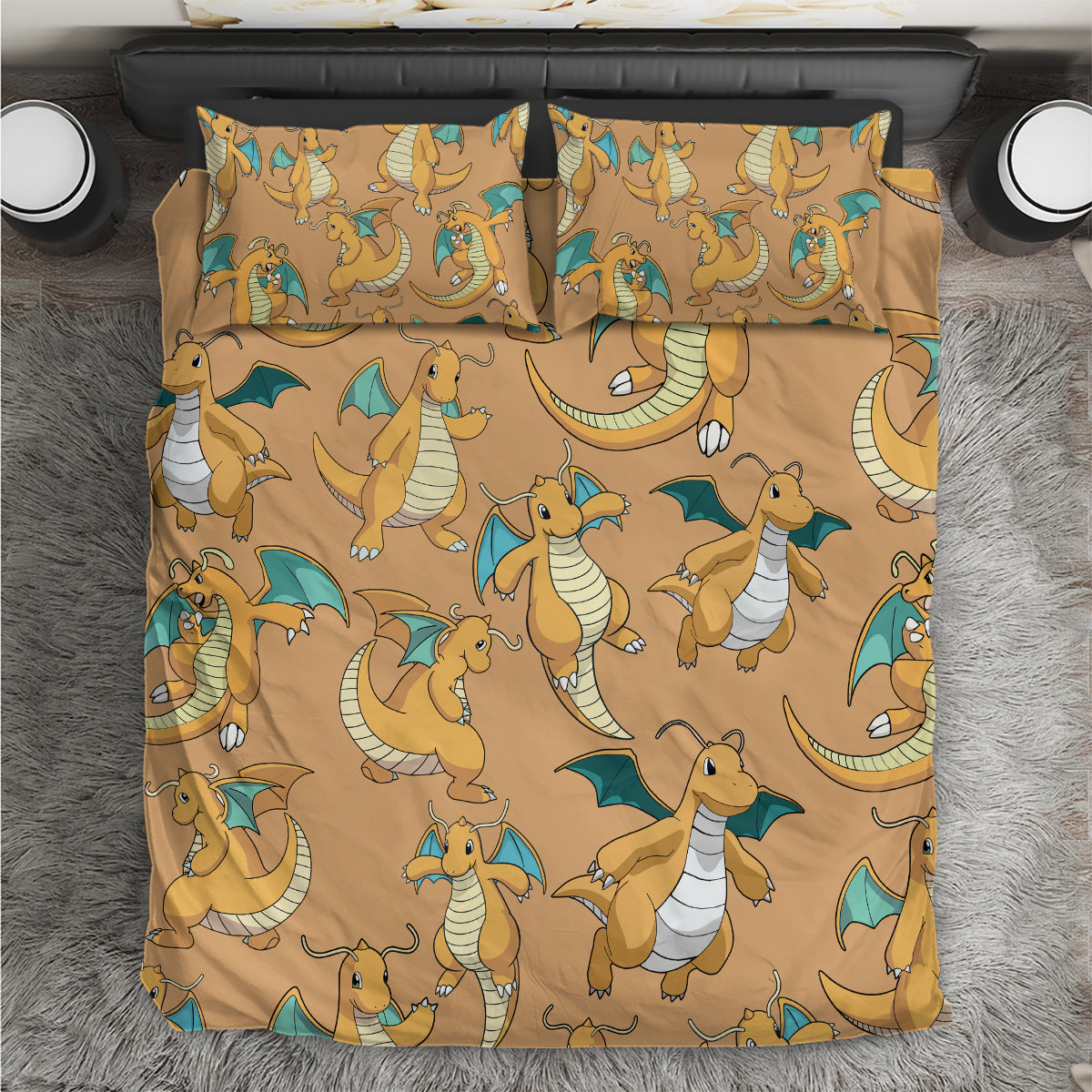 Dragonite Pattern Style Bedding Set