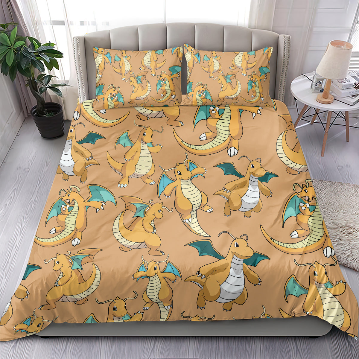 Dragonite Pattern Style Bedding Set