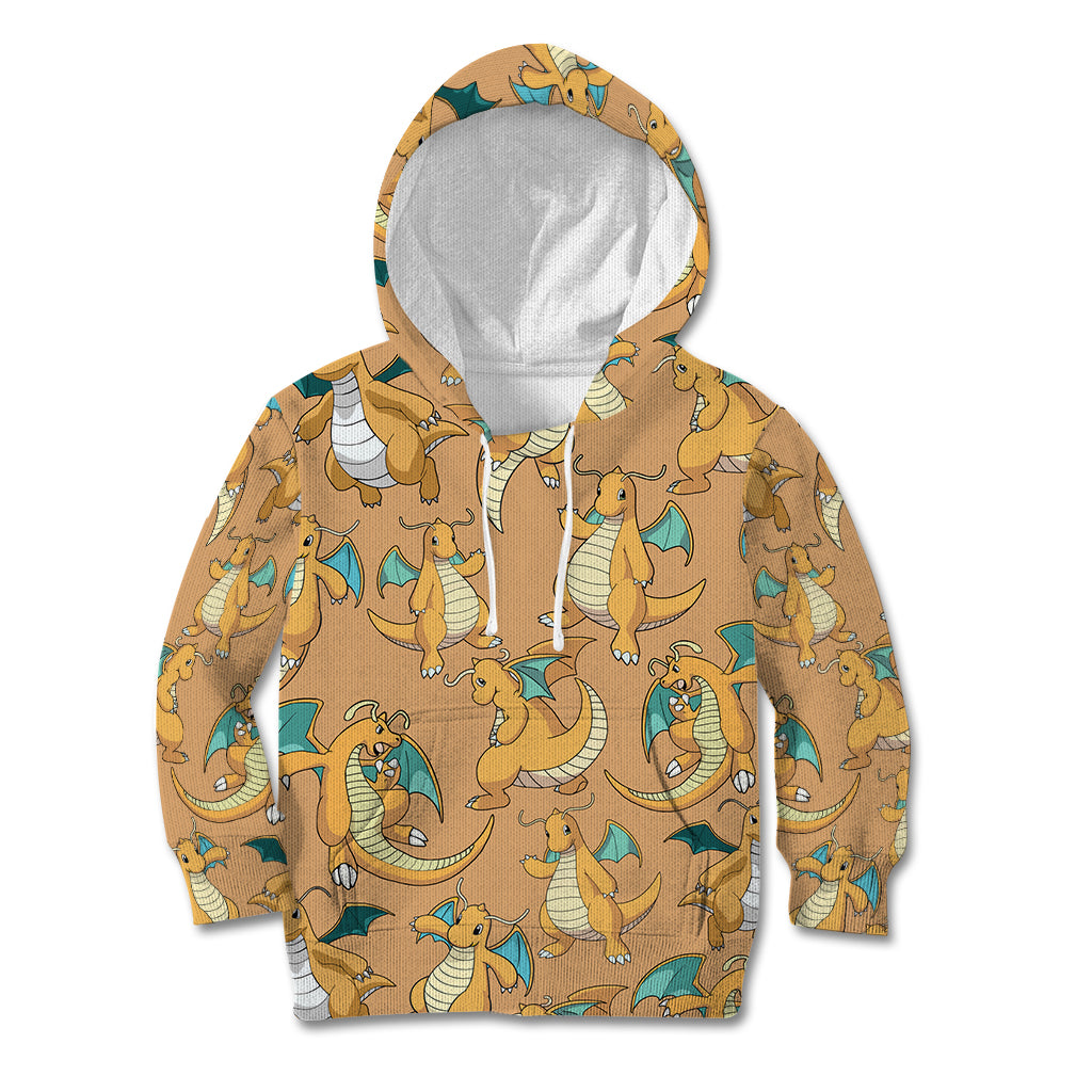 Dragonite Pattern Style Kid Hoodie