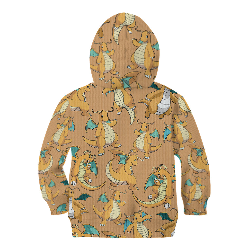 Dragonite Pattern Style Kid Hoodie