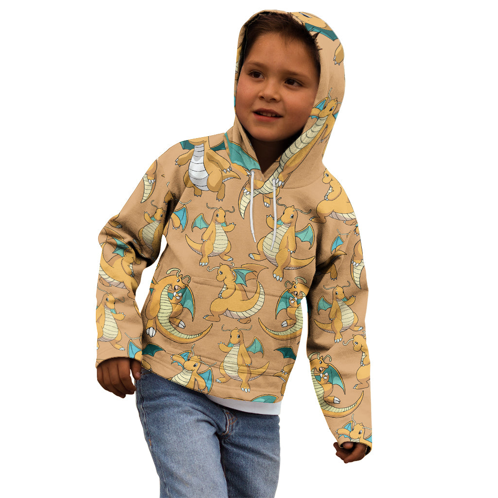 Dragonite Pattern Style Kid Hoodie