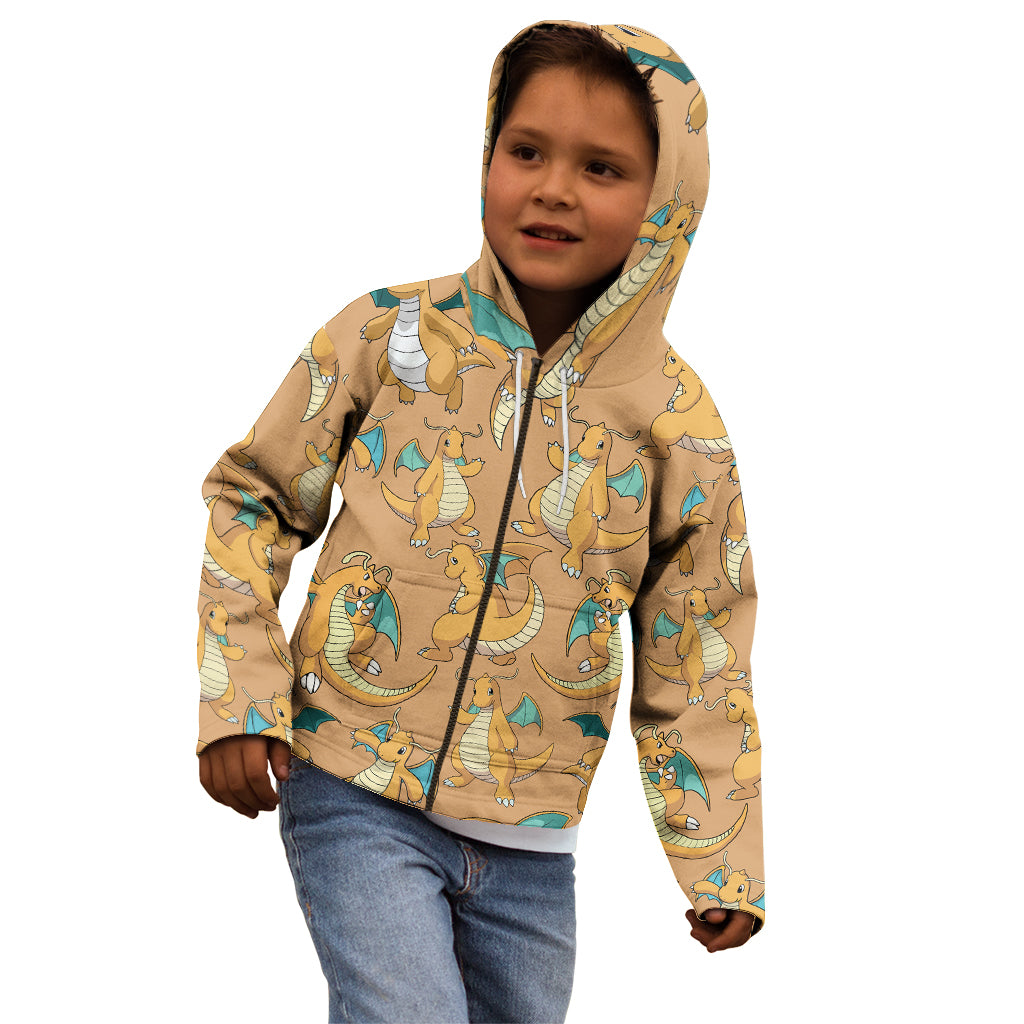 Dragonite Pattern Style Kid Hoodie