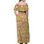 Dragonite Pattern Style Off Shoulder Maxi Dress