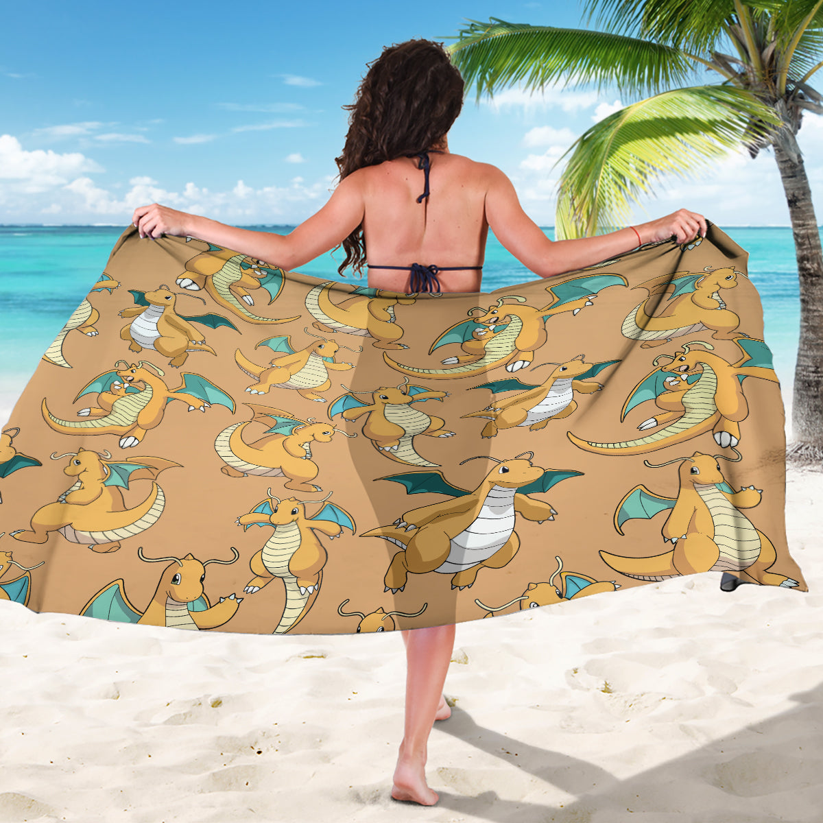 Dragonite Pattern Style Sarong