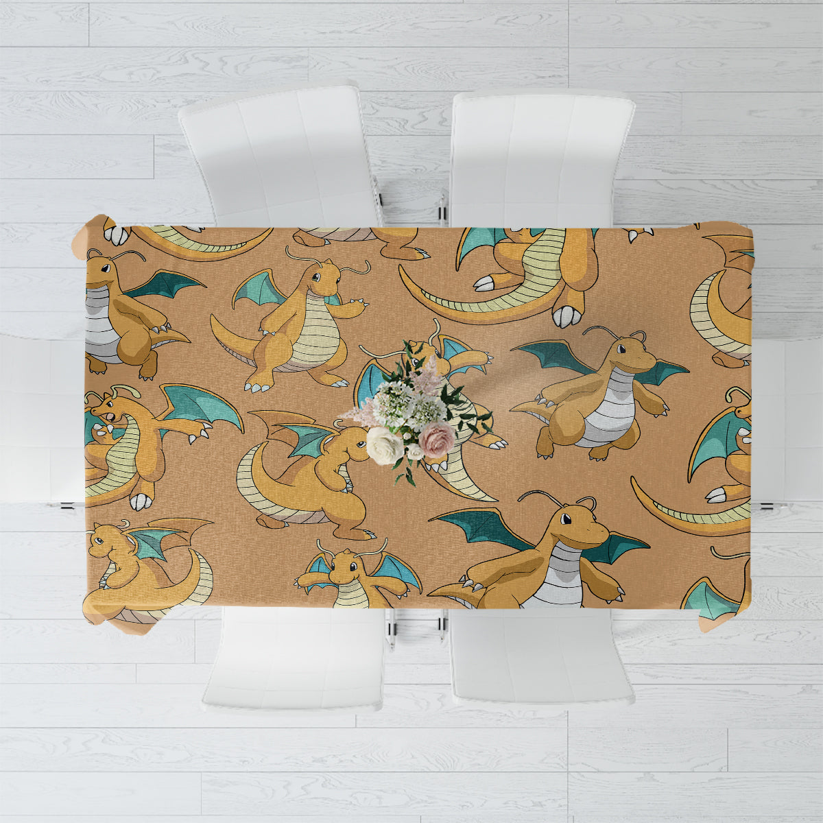 Dragonite Pattern Style Tablecloth