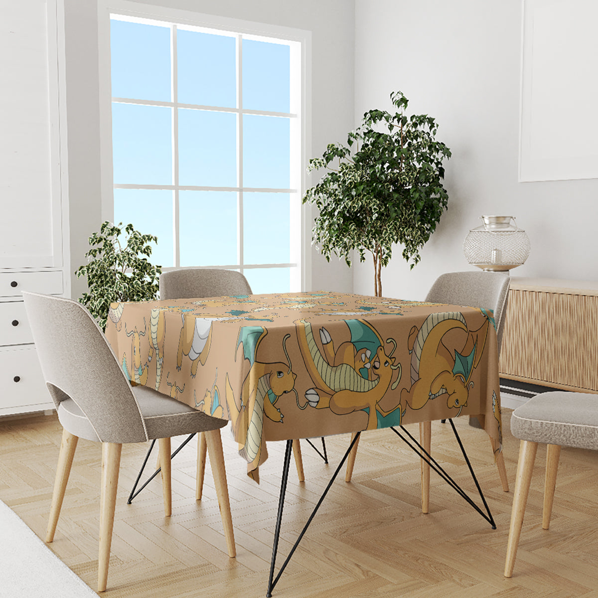 Dragonite Pattern Style Tablecloth