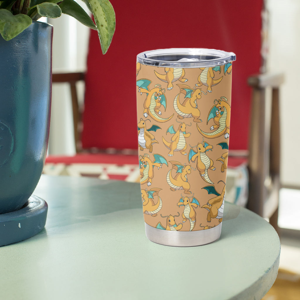 Dragonite Tumbler Cup Pattern Style