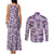 Noibat Clothes Pattern Style Couples Matching Tank Maxi Dress and Long Sleeve Button Shirt