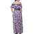 Noibat Clothes Pattern Style Off Shoulder Maxi Dress