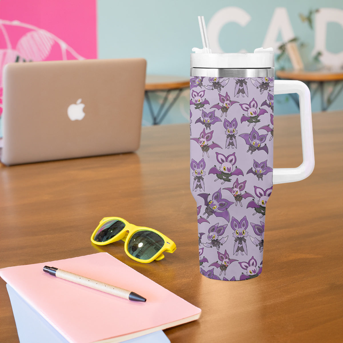 Noibat Clothes Tumbler With Handle Pattern Style