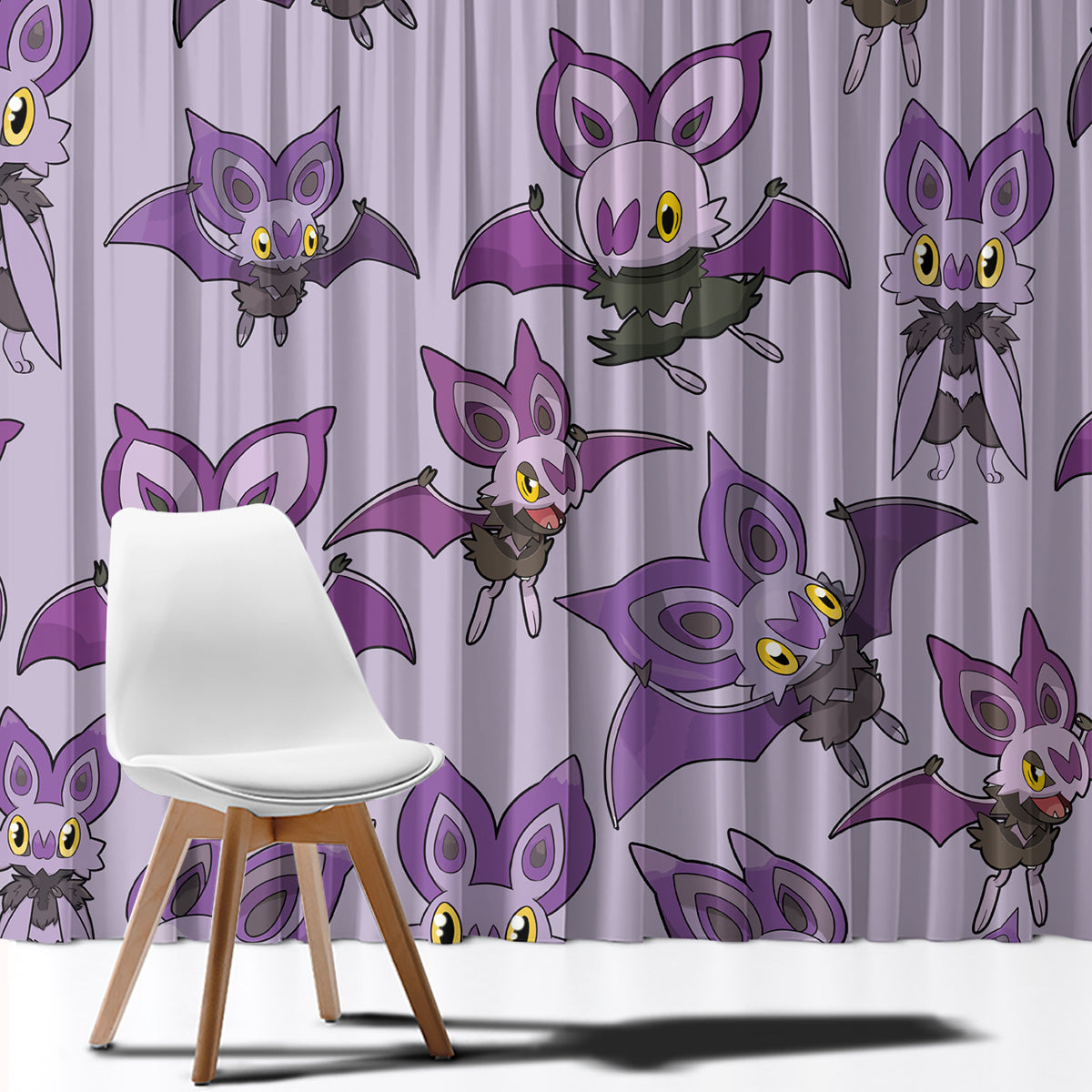 Noibat Clothes Pattern Style Window Curtain
