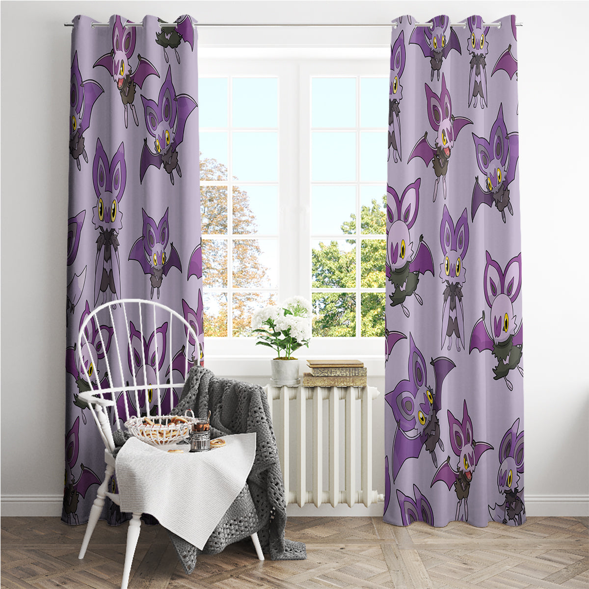 Noibat Clothes Pattern Style Window Curtain