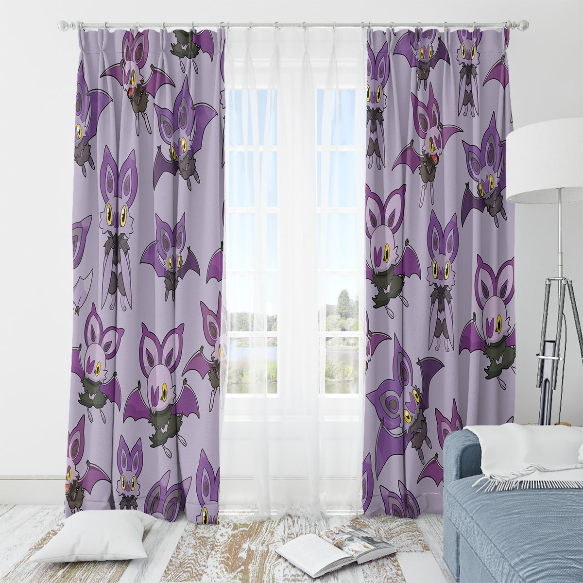 Noibat Clothes Pattern Style Window Curtain