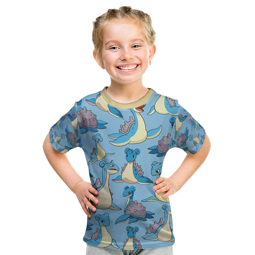 Lapras Clothes Pattern Style Kid T Shirt