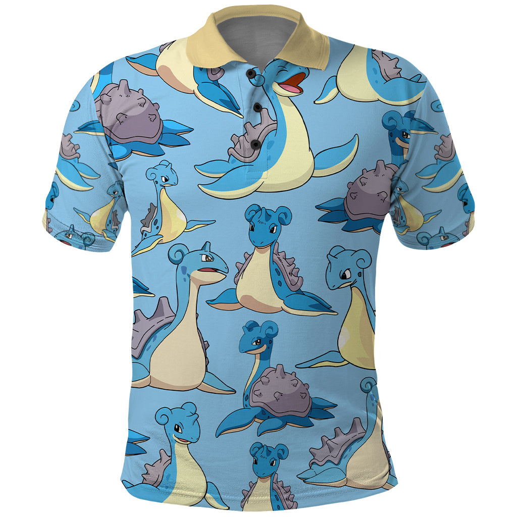 Lapras Clothes Pattern Style Polo Shirt