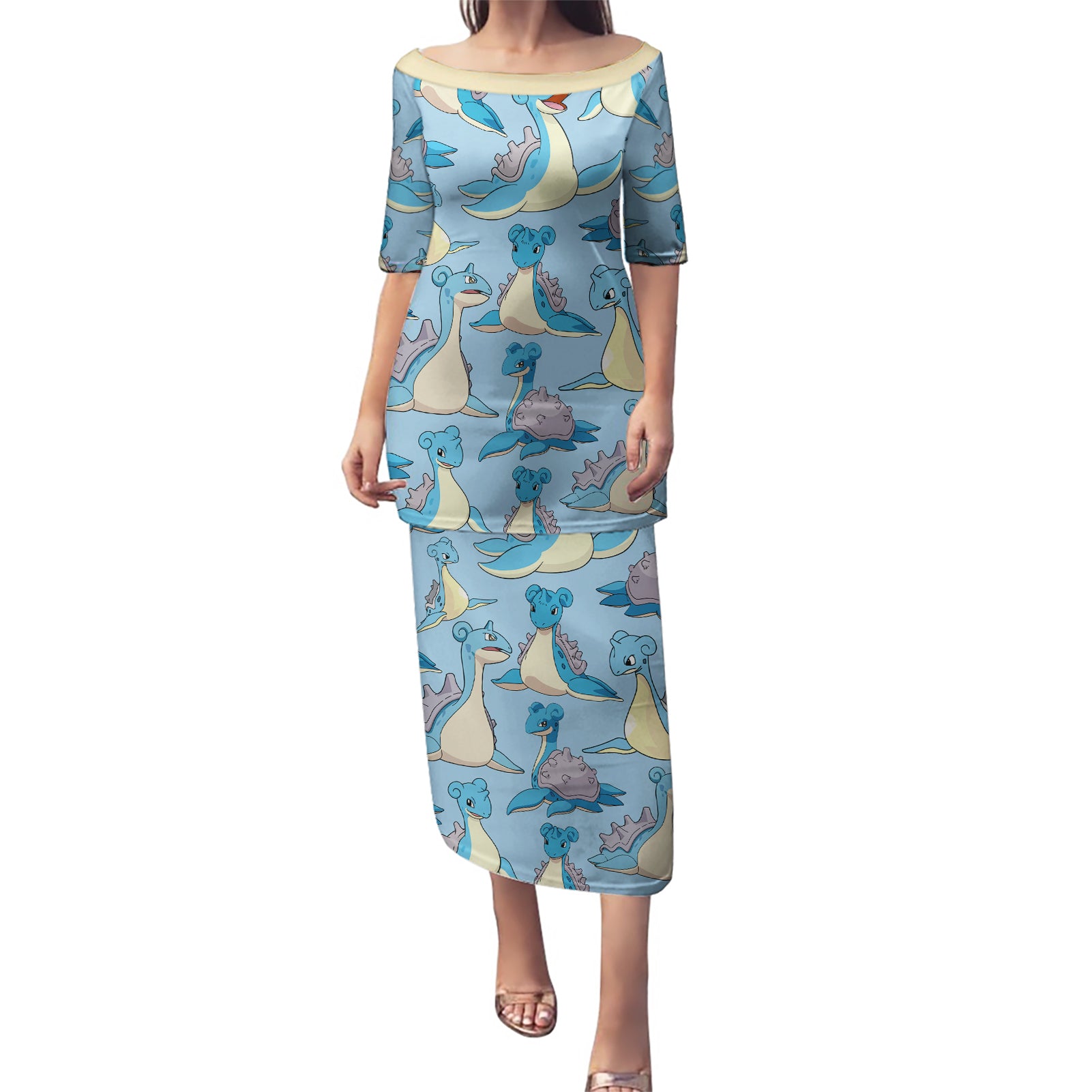 Lapras Clothes Pattern Style Puletasi