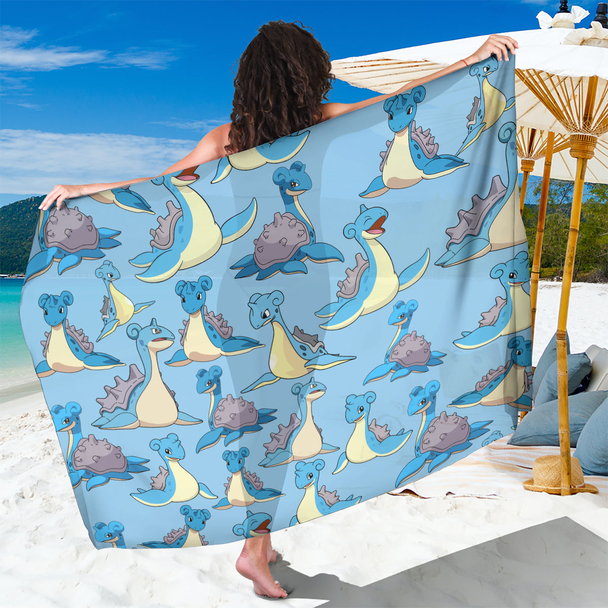 Lapras Clothes Pattern Style Sarong