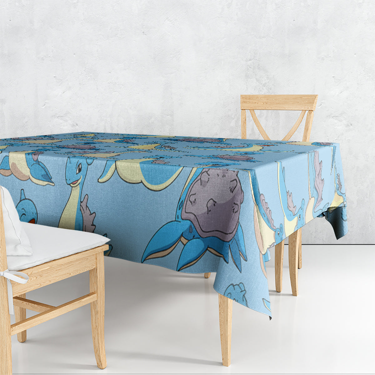 Lapras Clothes Pattern Style Tablecloth