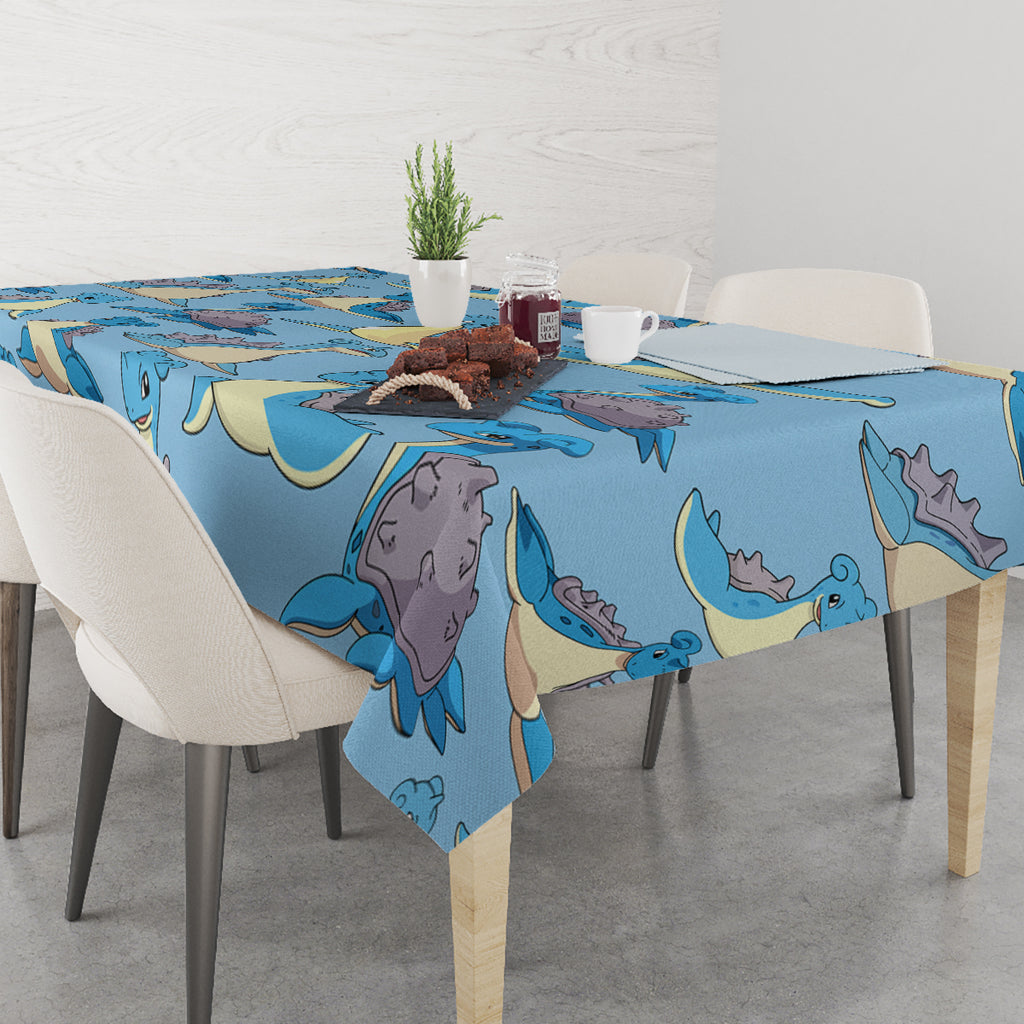 Lapras Clothes Pattern Style Tablecloth