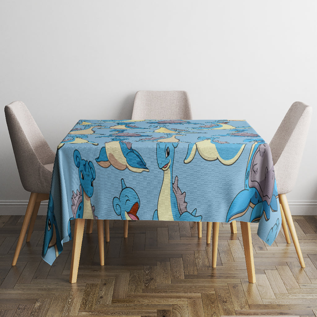 Lapras Clothes Pattern Style Tablecloth