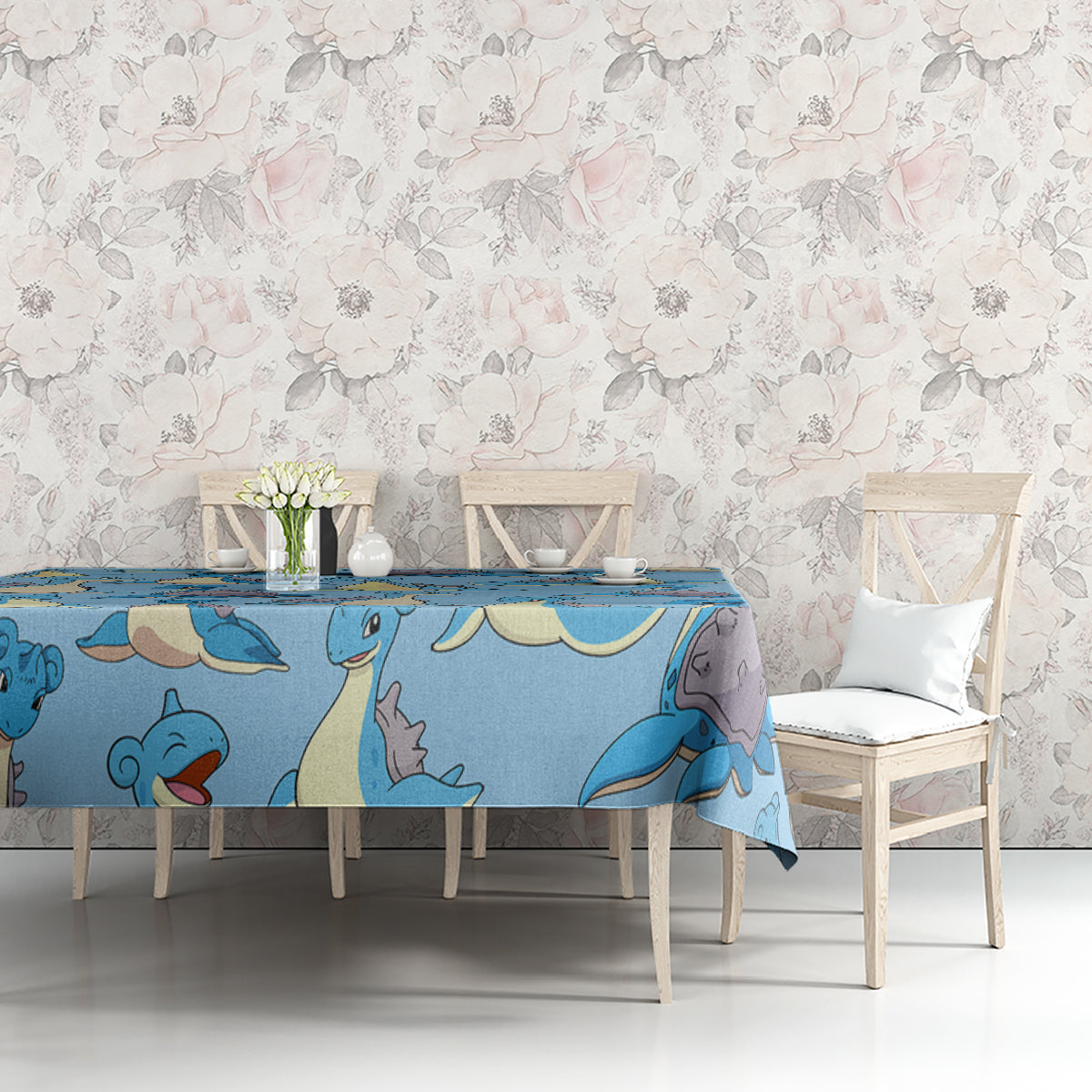 Lapras Clothes Pattern Style Tablecloth