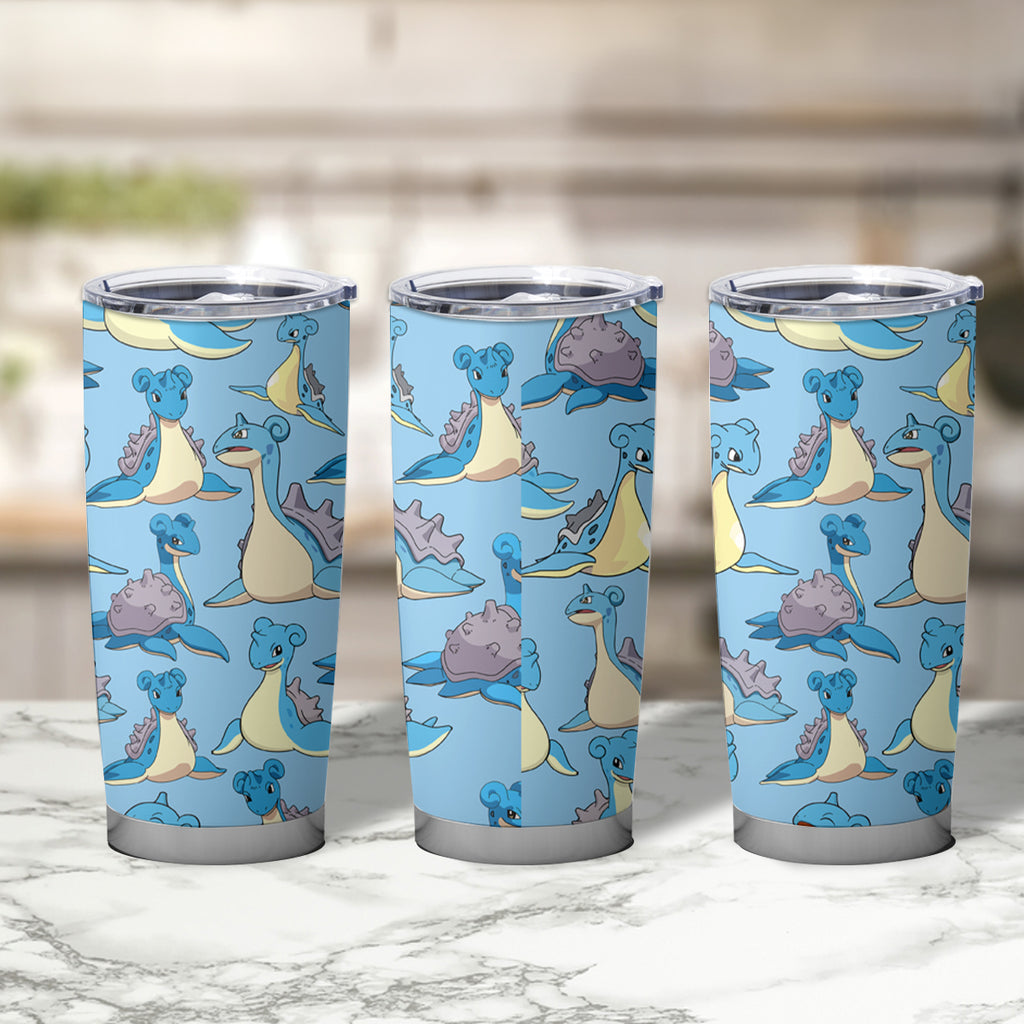 Lapras Clothes Tumbler Cup Pattern Style
