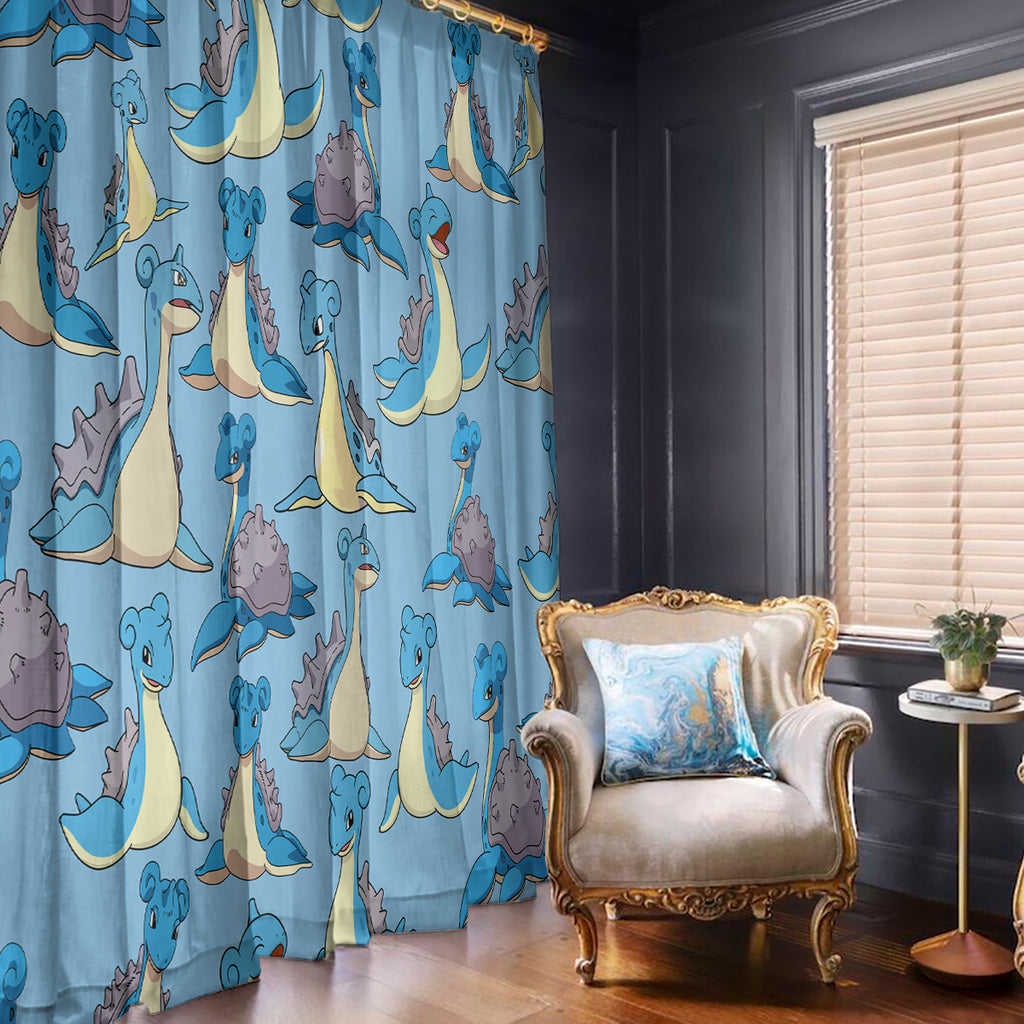 Lapras Clothes Pattern Style Window Curtain