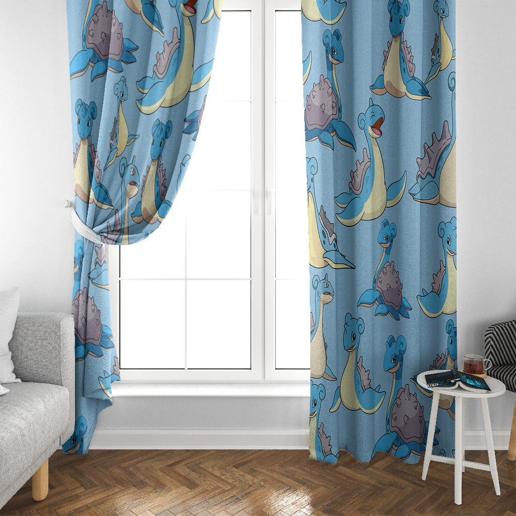 Lapras Clothes Pattern Style Window Curtain
