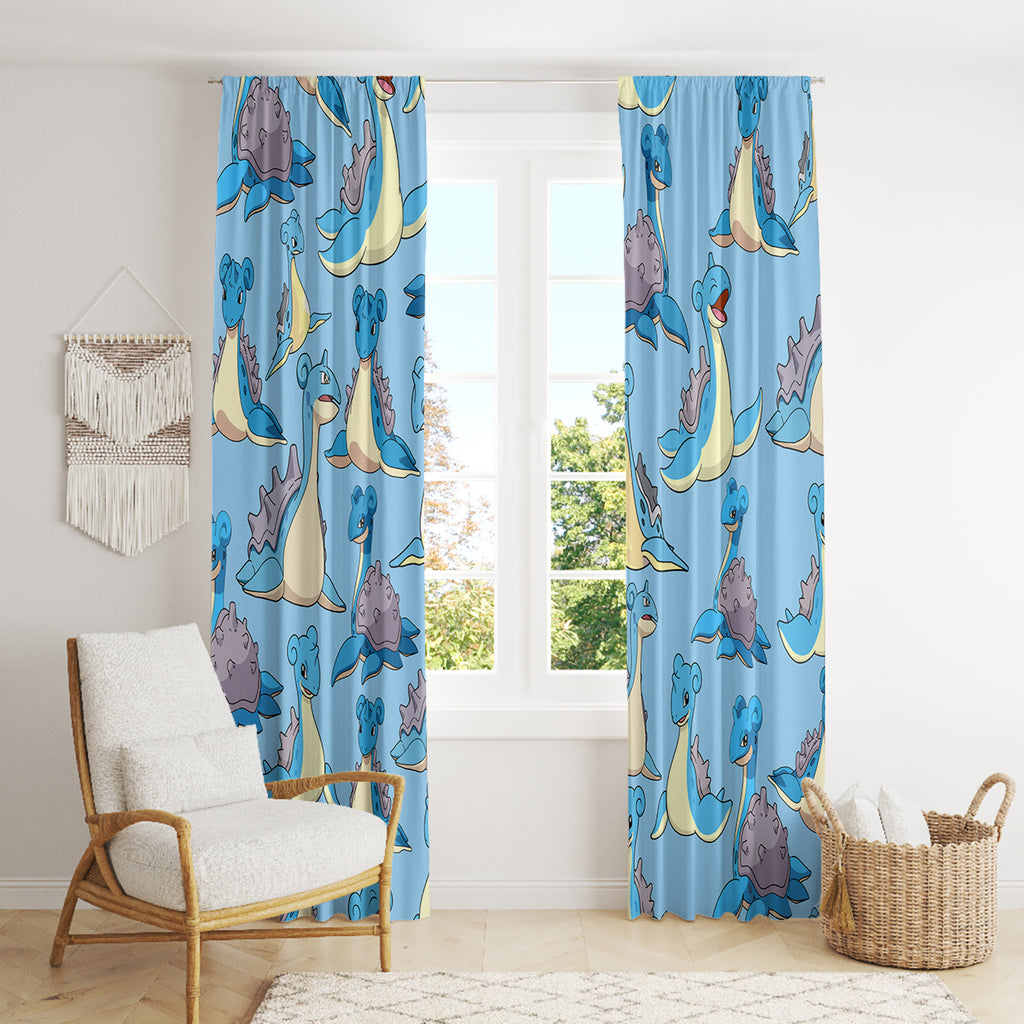 Lapras Clothes Pattern Style Window Curtain