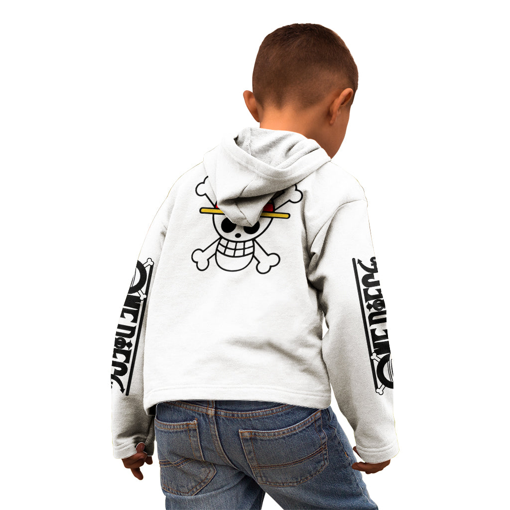 Luffy Gear 5 White Hair One Piece Streetstyle Kid Hoodie