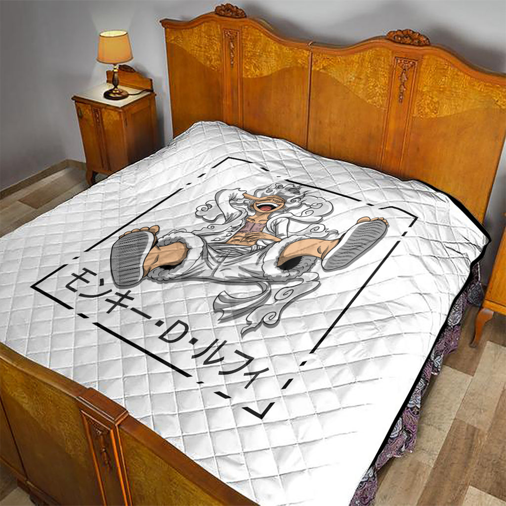 Luffy Gear 5 White Hair One Piece Streetstyle Quilt
