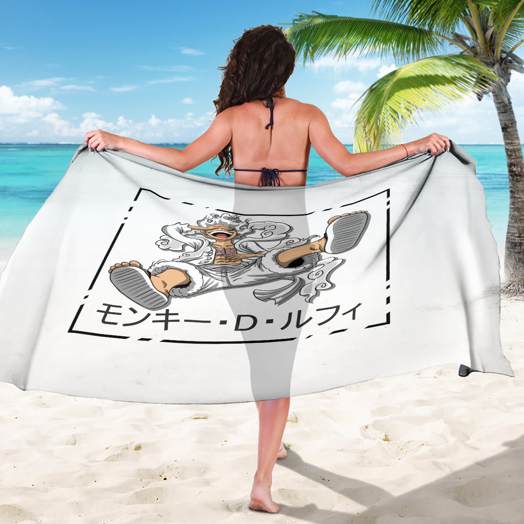 Luffy Gear 5 White Hair One Piece Streetstyle Sarong