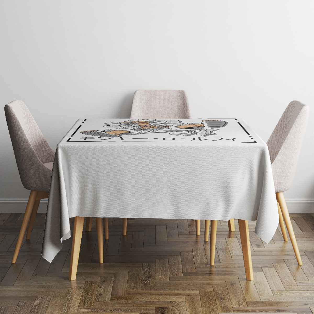 Luffy Gear 5 White Hair One Piece Streetstyle Tablecloth