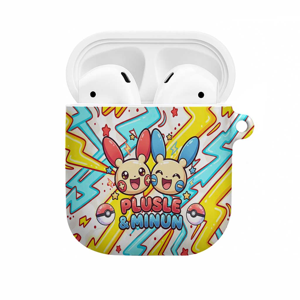 Plusle & Minun AirPods Case Colorful Kawaii Lightning Pop Art