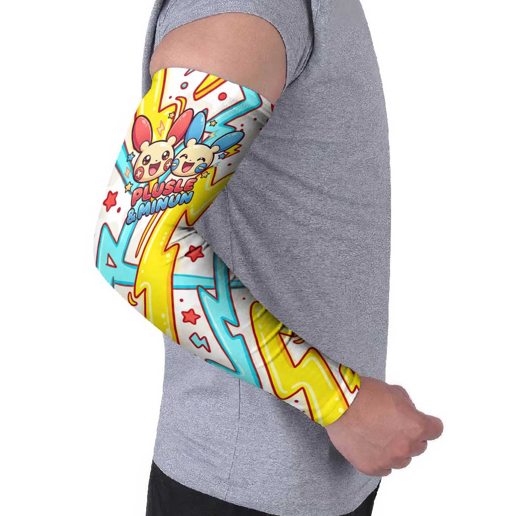 Plusle & Minun Arm Sleeves Colorful Kawaii Lightning Pop Art