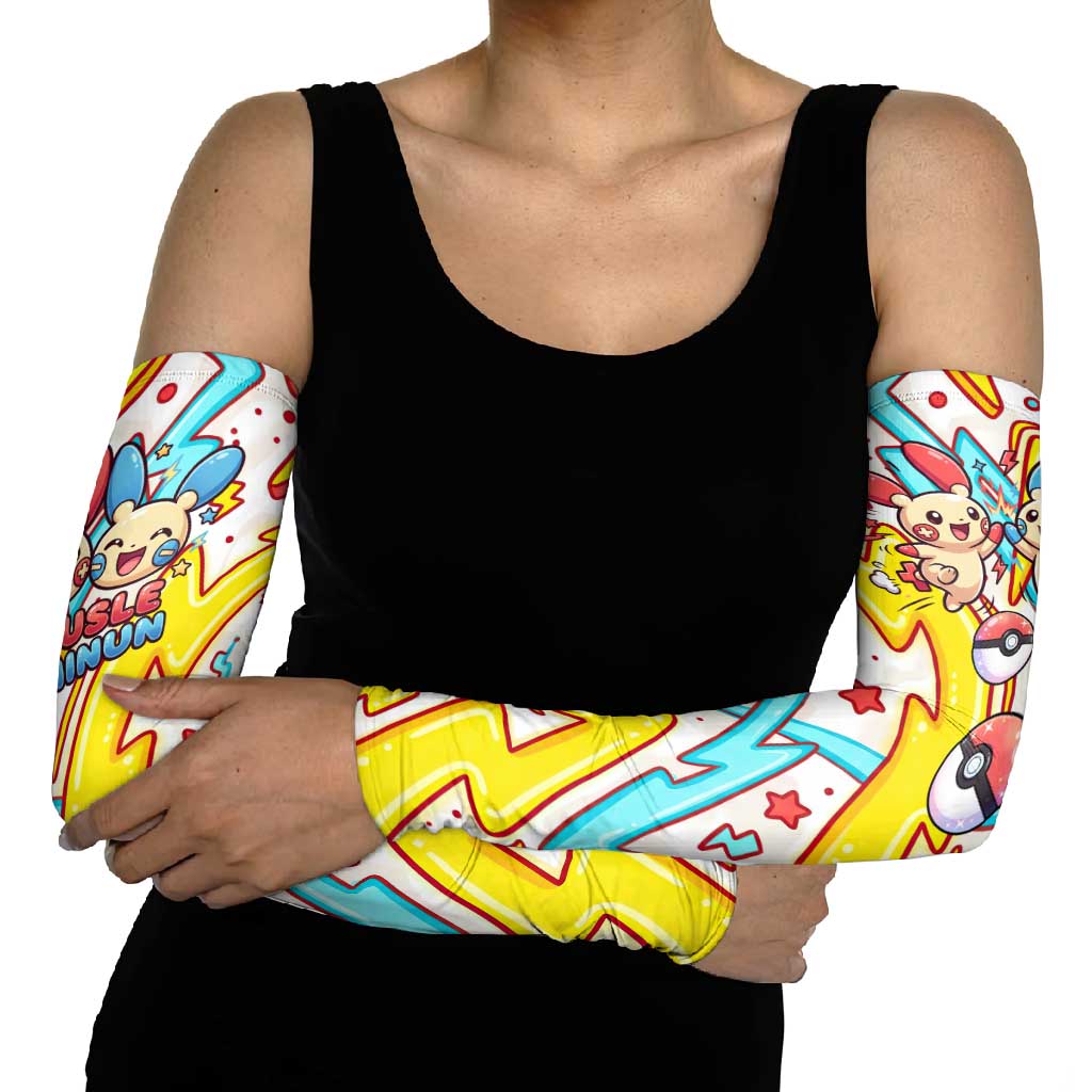 Plusle & Minun Arm Sleeves Colorful Kawaii Lightning Pop Art