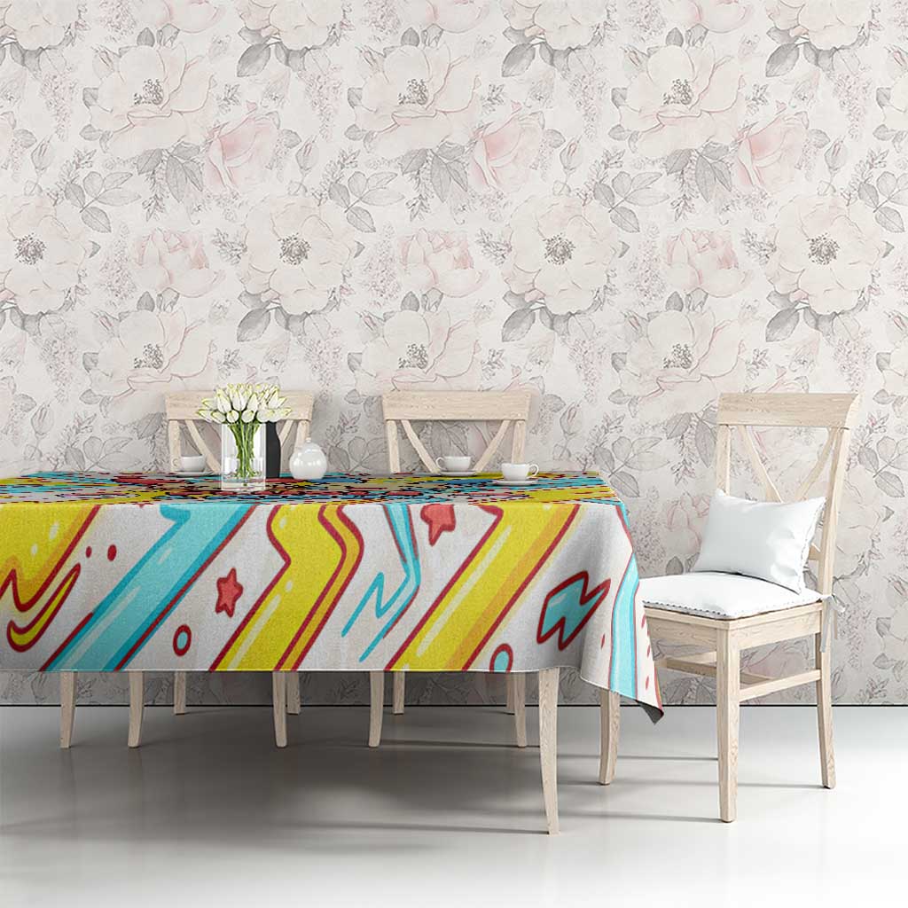 Plusle & Minun Tablecloth Colorful Kawaii Lightning Pop Art