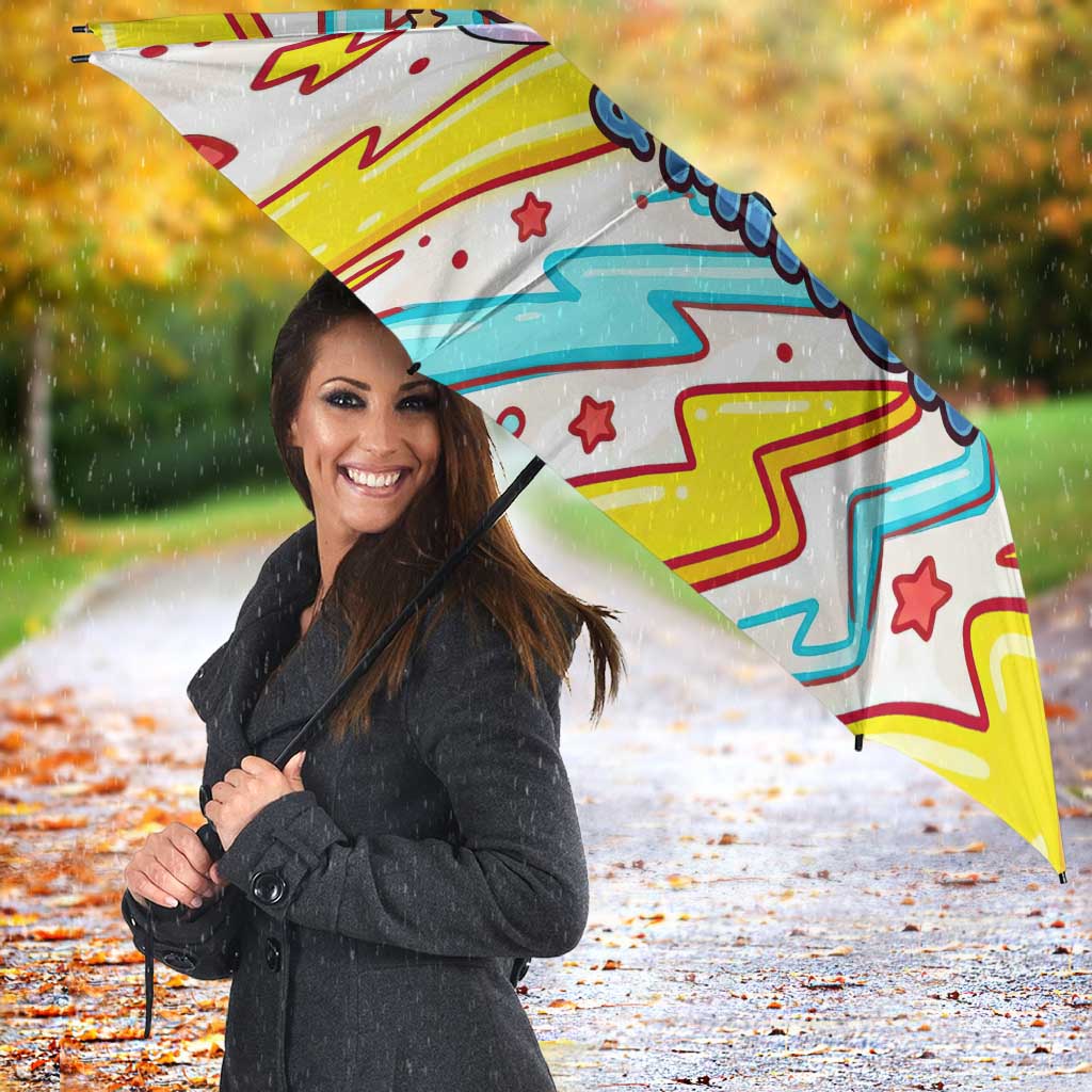 Plusle & Minun Umbrella Colorful Kawaii Lightning Pop Art