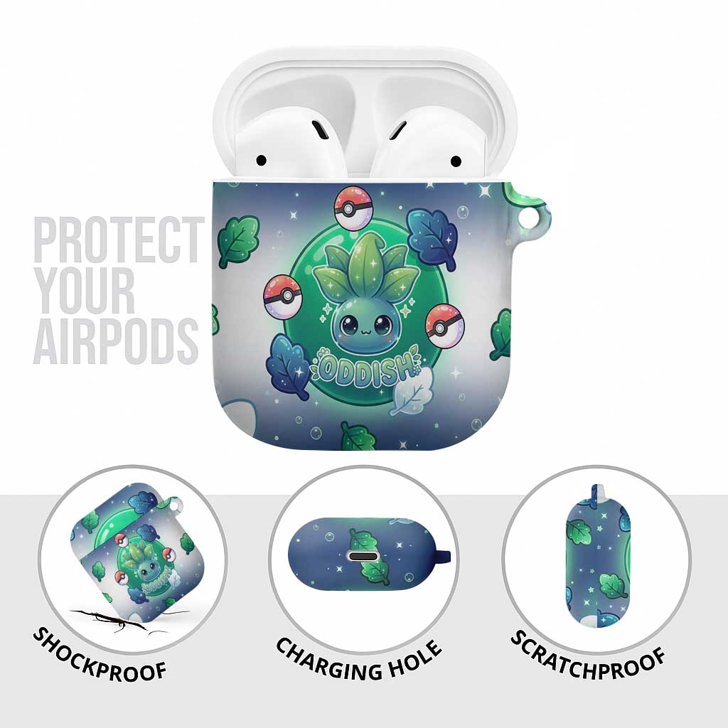Oddish AirPods Case Whimsical Kawaii Botanical Fantasy
