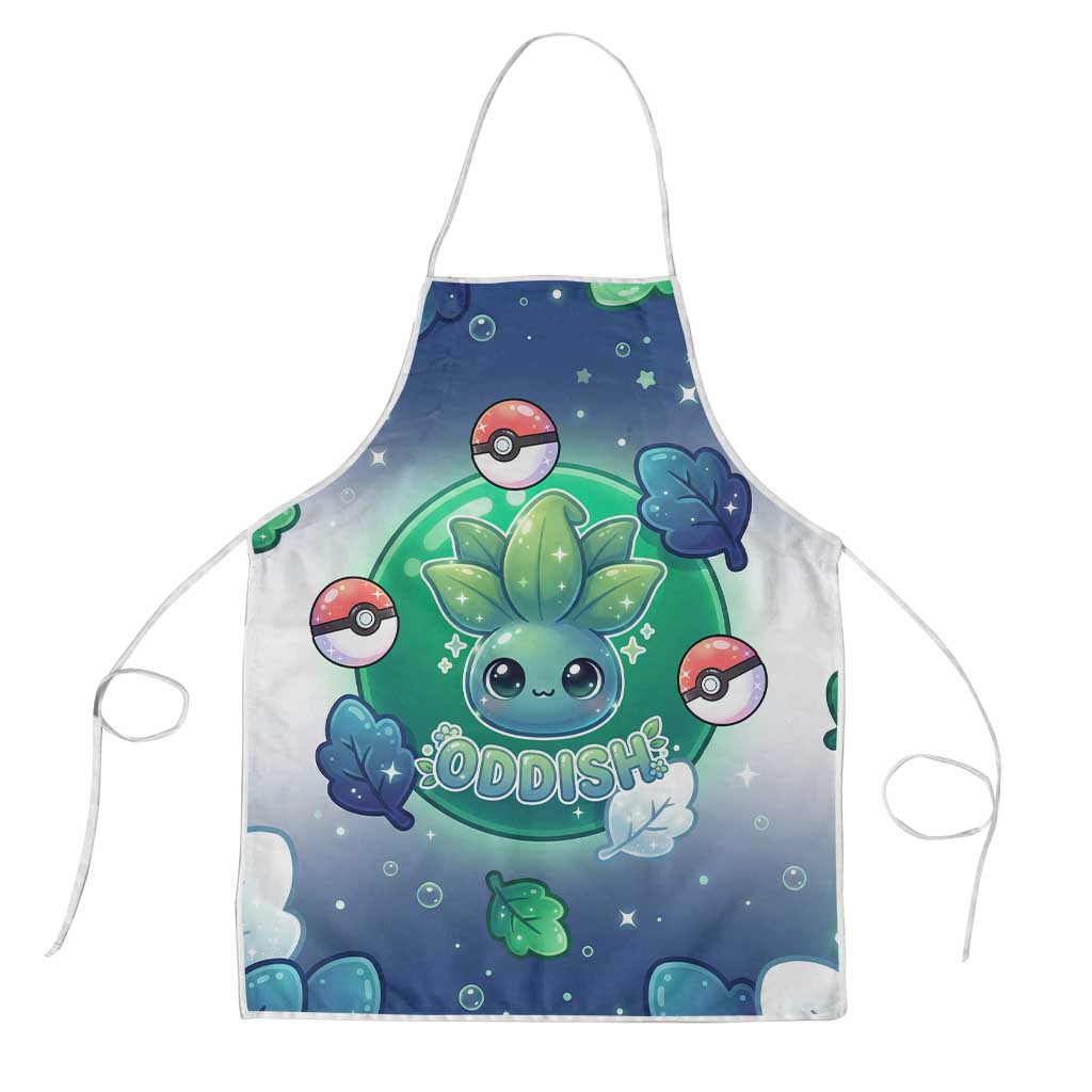 Oddish Apron Whimsical Kawaii Botanical Fantasy
