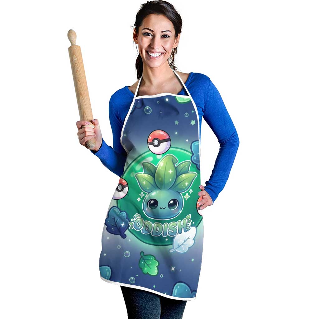 Oddish Apron Whimsical Kawaii Botanical Fantasy