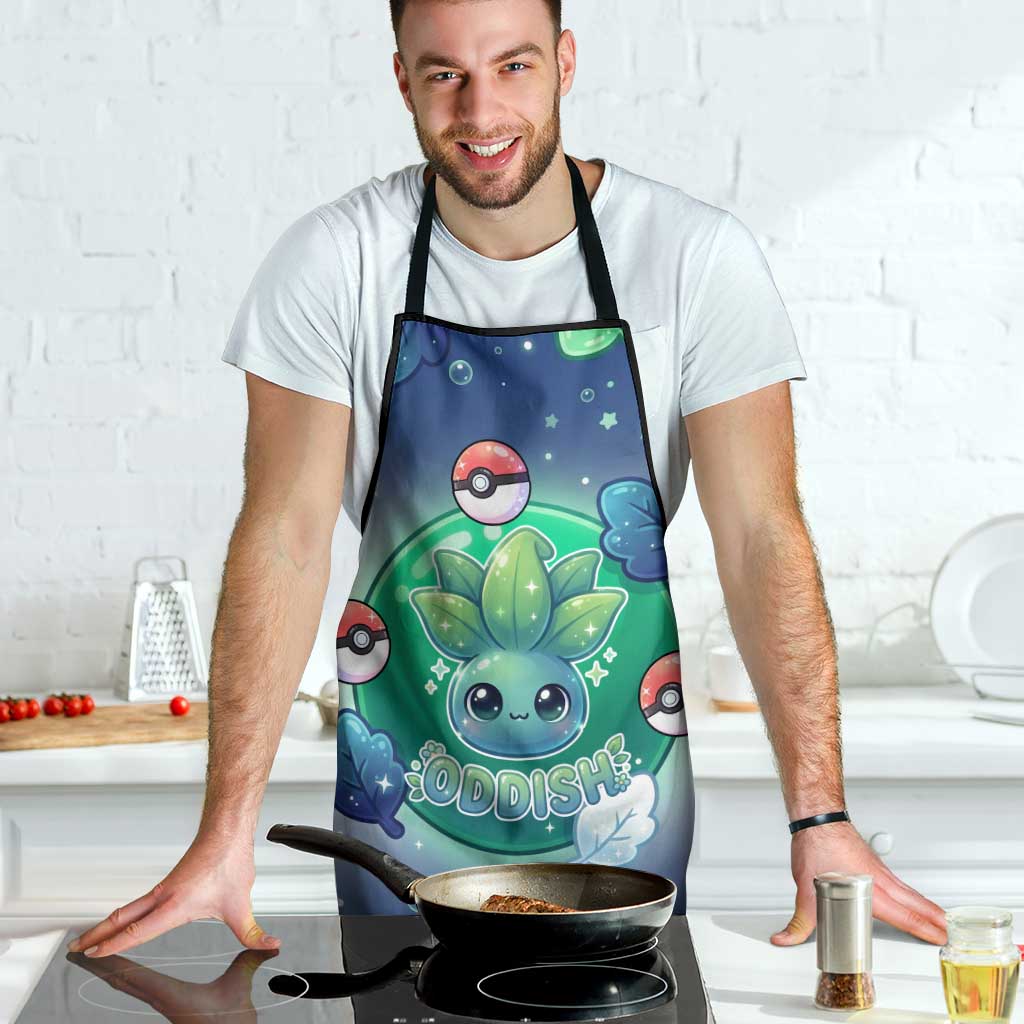 Oddish Apron Whimsical Kawaii Botanical Fantasy