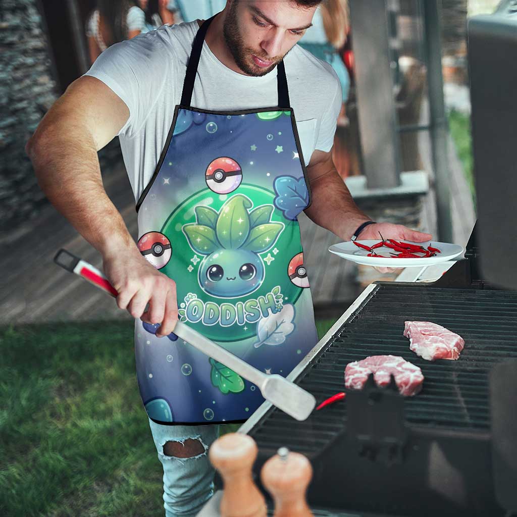 Oddish Apron Whimsical Kawaii Botanical Fantasy