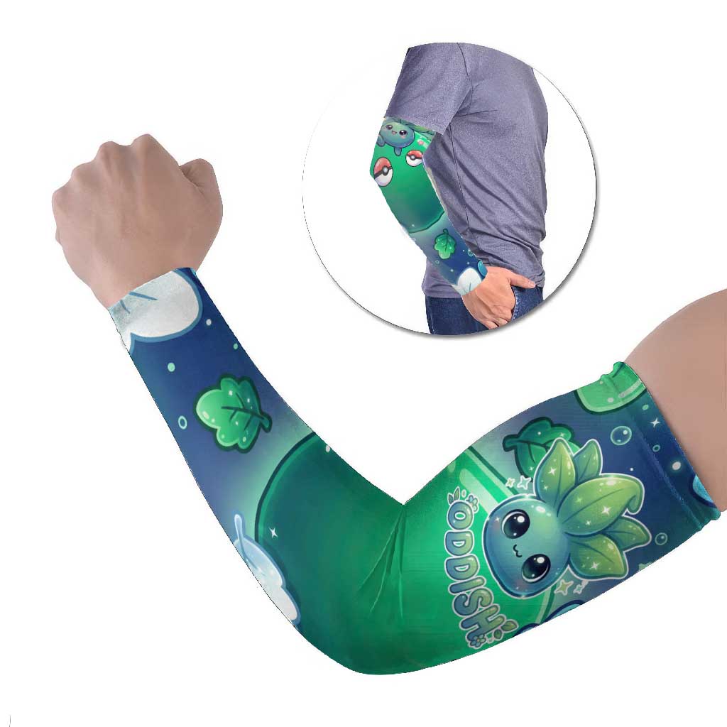 Oddish Arm Sleeves Whimsical Kawaii Botanical Fantasy