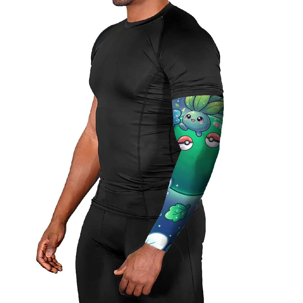 Oddish Arm Sleeves Whimsical Kawaii Botanical Fantasy