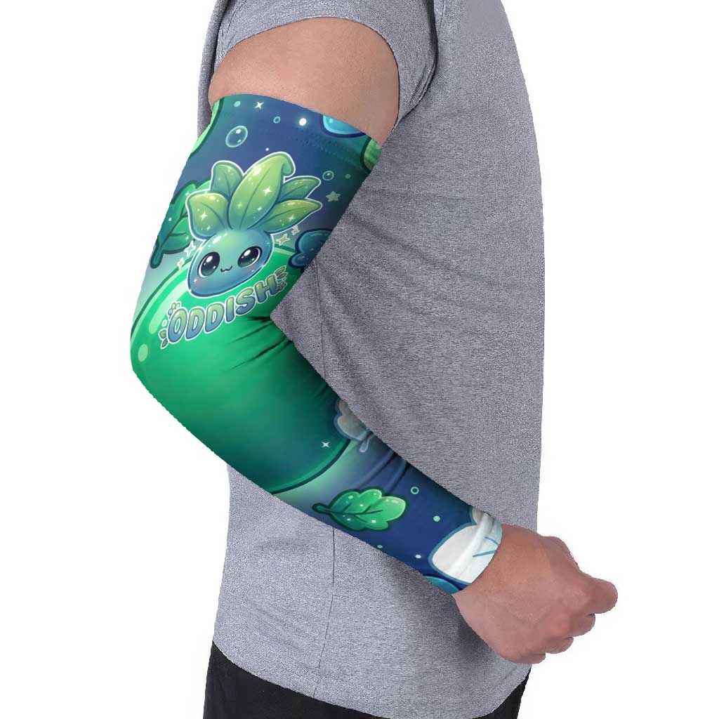 Oddish Arm Sleeves Whimsical Kawaii Botanical Fantasy